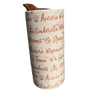 Disney Princess Script Mug - White and Orange